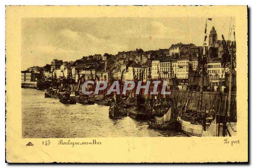 Boulogne-sur-Mer — El puerto — Edición Gallimard de París, n° 145