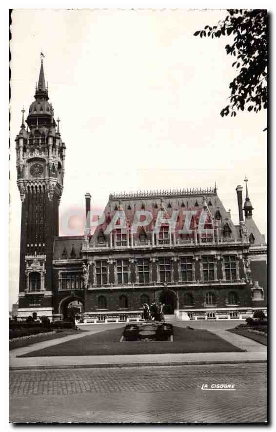 CPA Calais P de C l'Hotel de Ville 