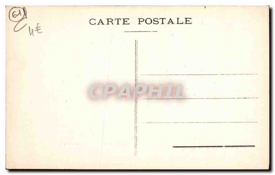 CPA Chateau de Carrouges Orne Grille du Parc  — Rückseite