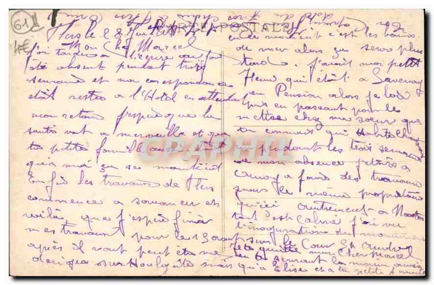CPA La Normandie Flers Le Chateau  — Rückseite