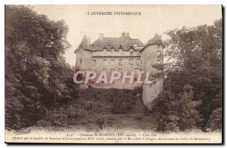 CPA L'Auvergne Pittoresque Chateau de Cordes Cote Est 