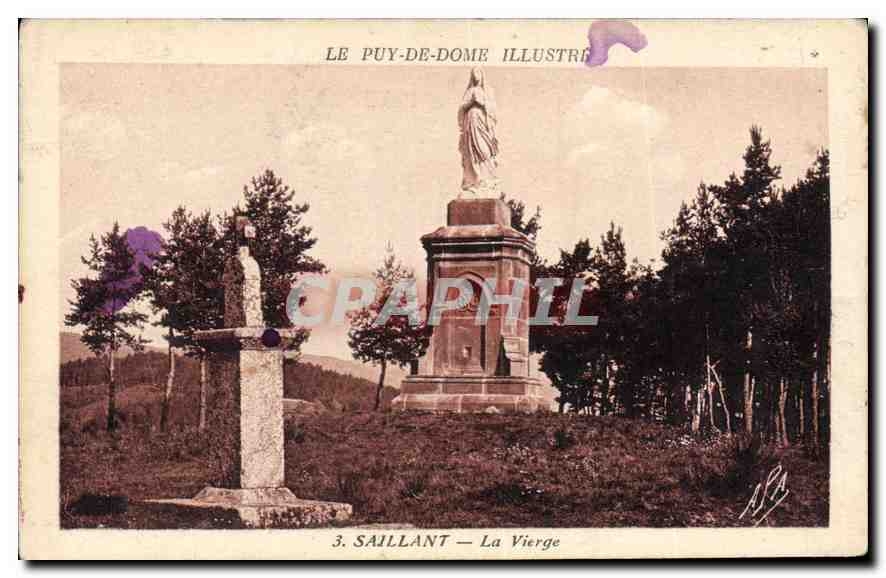 CPA Le puy de Dome illustre Saillant La Vierge 