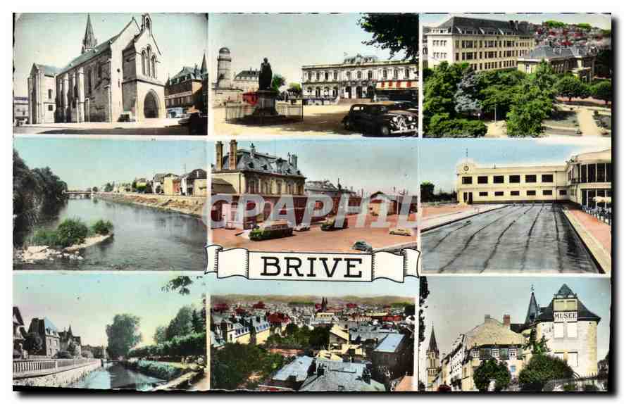 Brive — vue panoramique — reproduction par Graphphil