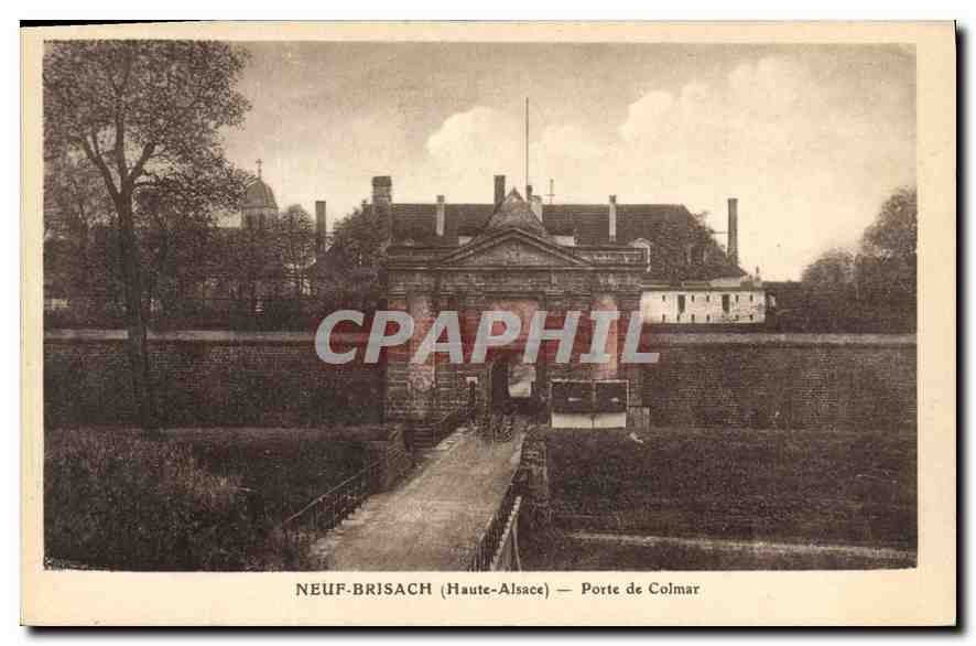 CPA Neuf Brisach Haute Alsace Porte de Colmar 