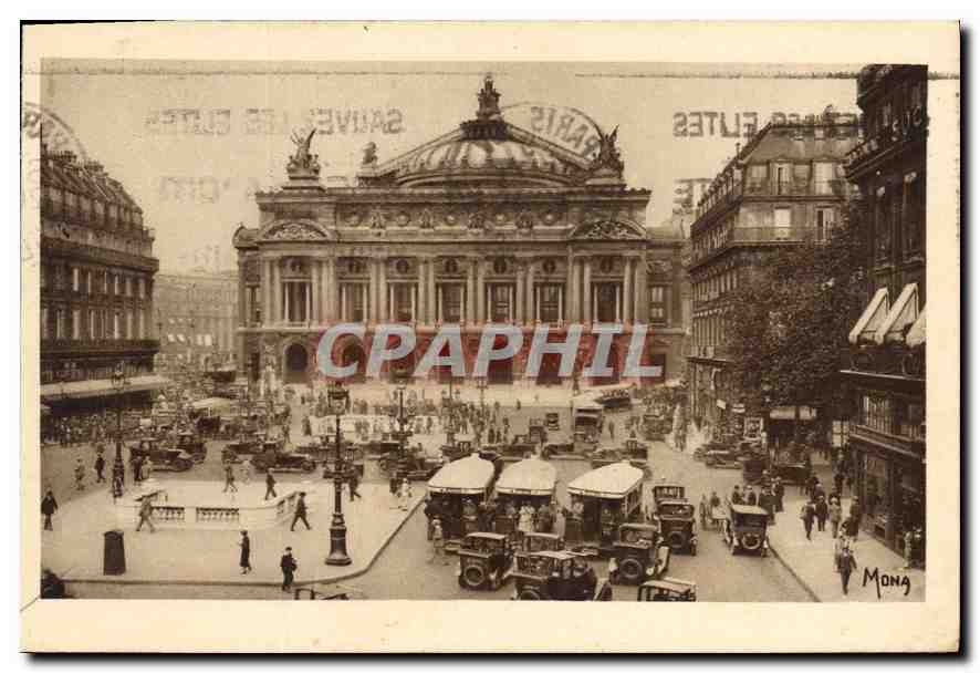 CPA Les Petits tableaux de Paris La Place de l'Opera 