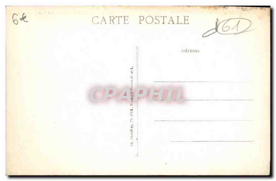 CPA La perche pittoresque Longny au Perche Orne Le Chateau  — Rückseite