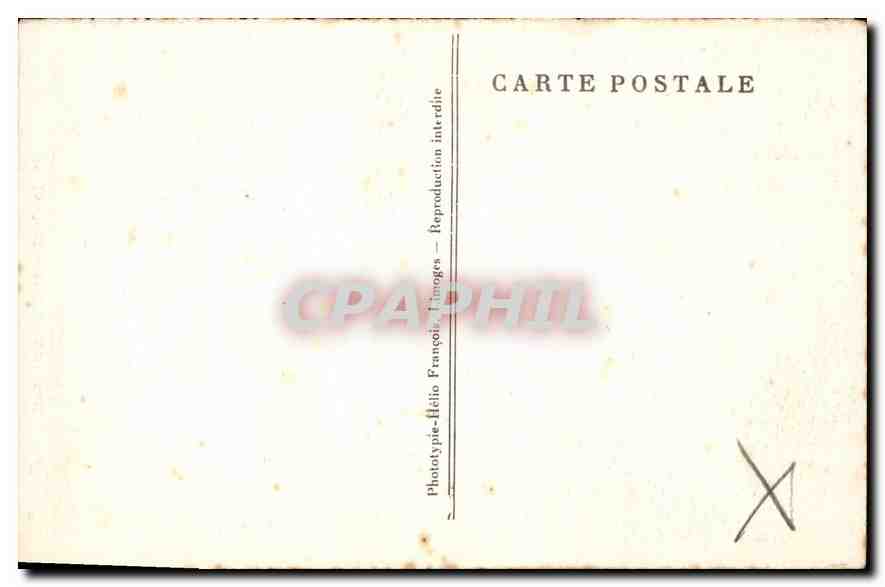 Der Gouffre de PADIRAC (Lot) — Der Crocodile-Pass — Riesensäule — Phototypie-Héliotype François — Rückseite
