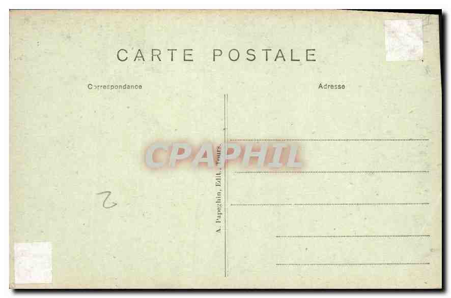 Cheverny (Loir-et-Cher) — Le Château — Tapisserie représentant l'enlèvement de la belle Hélène — Verso