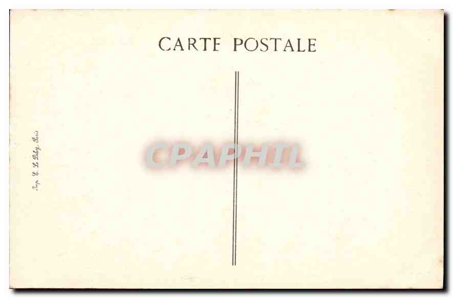 CPA Biarritz Le Rocher de la Vierge  — Rückseite