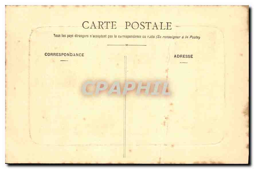 CPA Biarritz Sous les Tamaris  — Verso