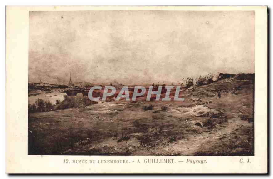 CPA Musee du Luxembourg a Guillemet Paysage 