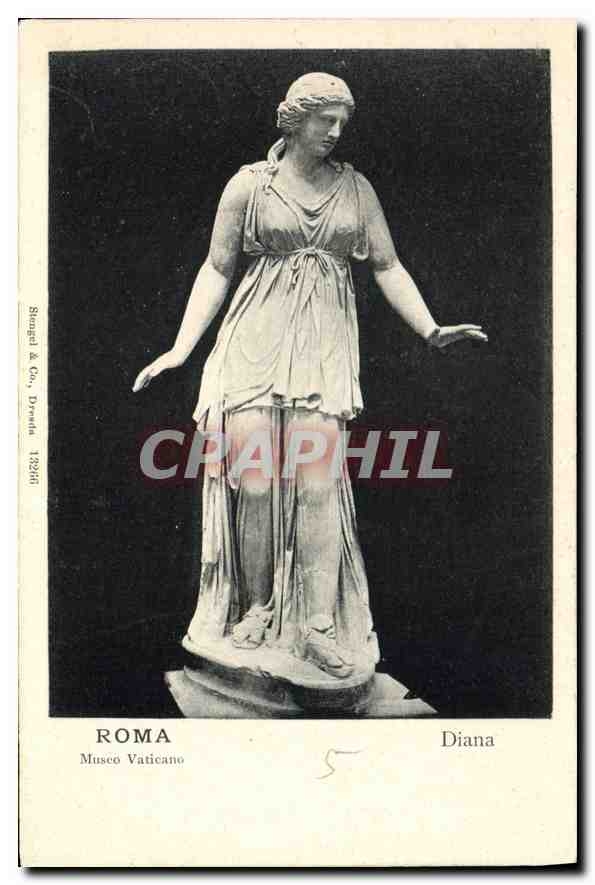 CPA Roma Diana Museo Vaticano 