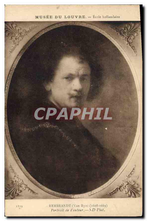 Portrait de l'auteur — Rembrandt (Van Ryn) — Musée du Louvre