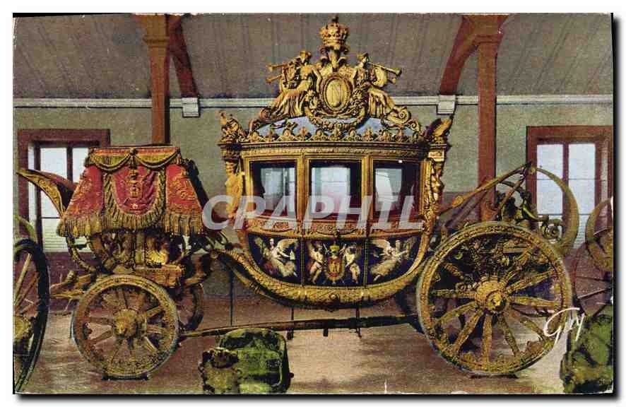 Versailles et ses merveilles — 044. Les Trianons. Musée des Voitures. Carrosse du Sacre de Charles X