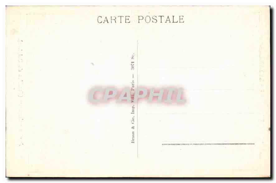 CPA Musee du Louvre Aurige vainqeur Fouilles de Delphes  — Rückseite