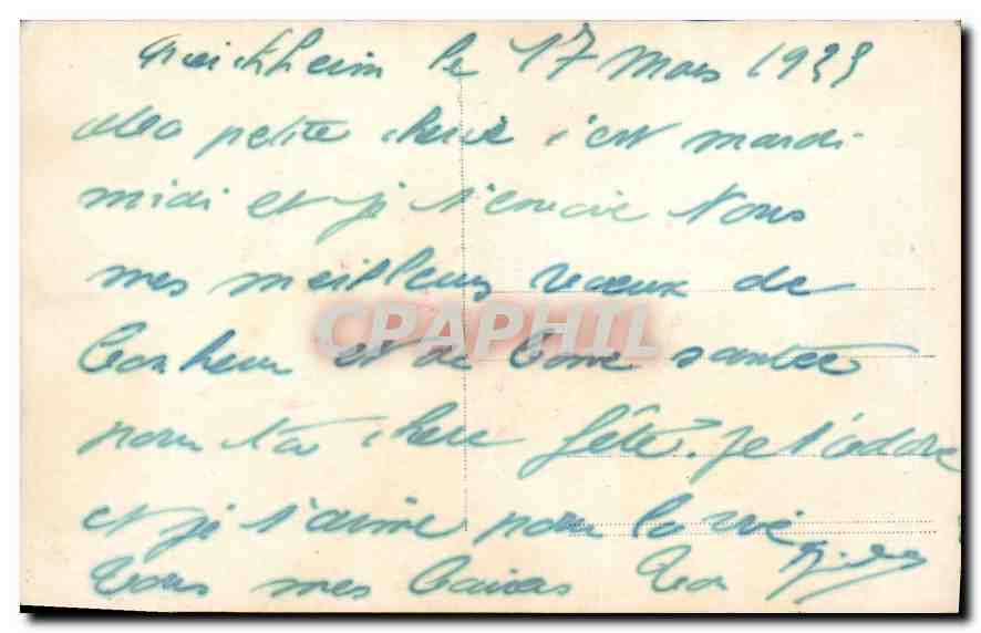 CPA Bonne Fete Fleurs — Verso