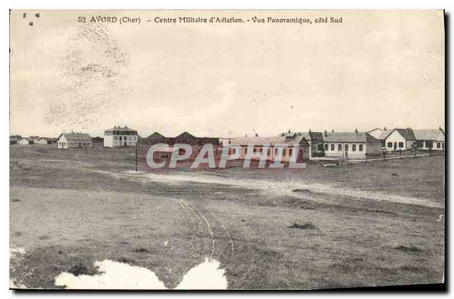 CPA Avord Cher Centre Militaire d'Aviation Vue Panoramique cote Sud