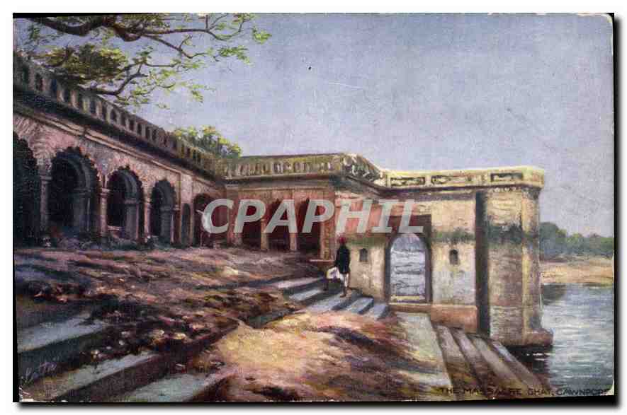 CPA Maison The Massacre Ghat Cawnport