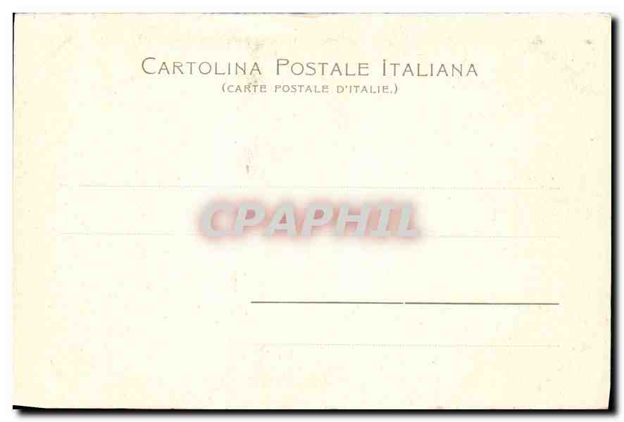 CPA Roma Museo nella Villa Borghese Davide opera del Bernini  — Rückseite