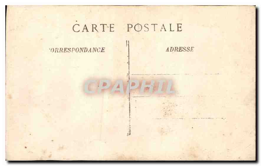 CARTE PHOTO Enfants sur un escalier — Verso