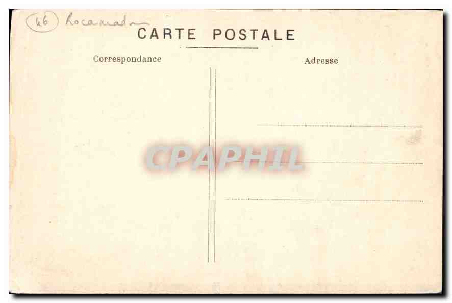 CPA Roc Amadour Rampes Nouvelles et Chateau  — Rückseite