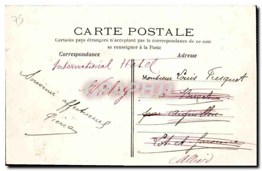 CPA Paris Le Jardin des Tuileries Vue Generale  — Rückseite