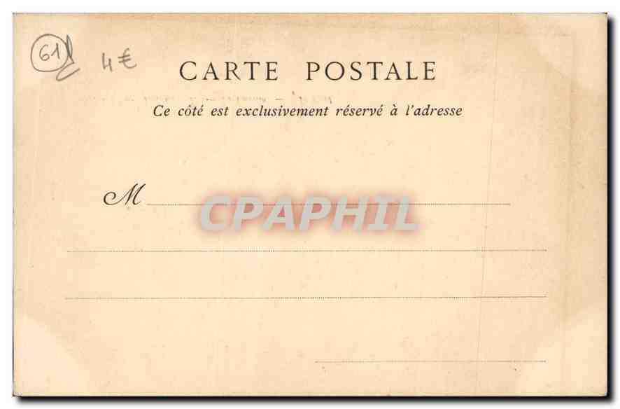 CPA Bagnoles de l'Orne Le Casino  — Verso