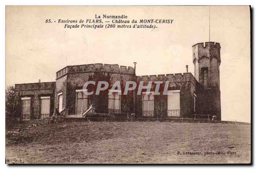 CPA Environs de Flers Chateau de Mont Cerisy Facade Principale 