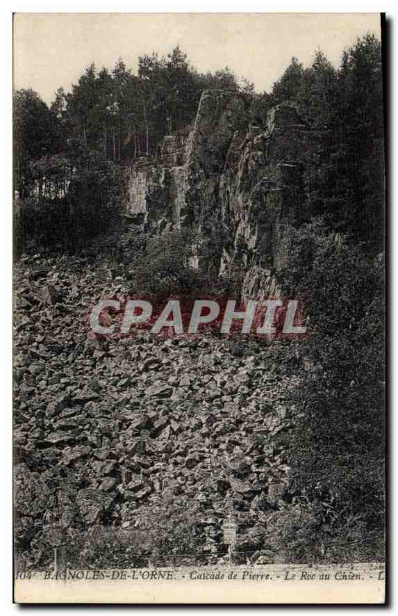 CPA Bagnoles de l'Orne Cascade de Pierre Le Roc au Chien 