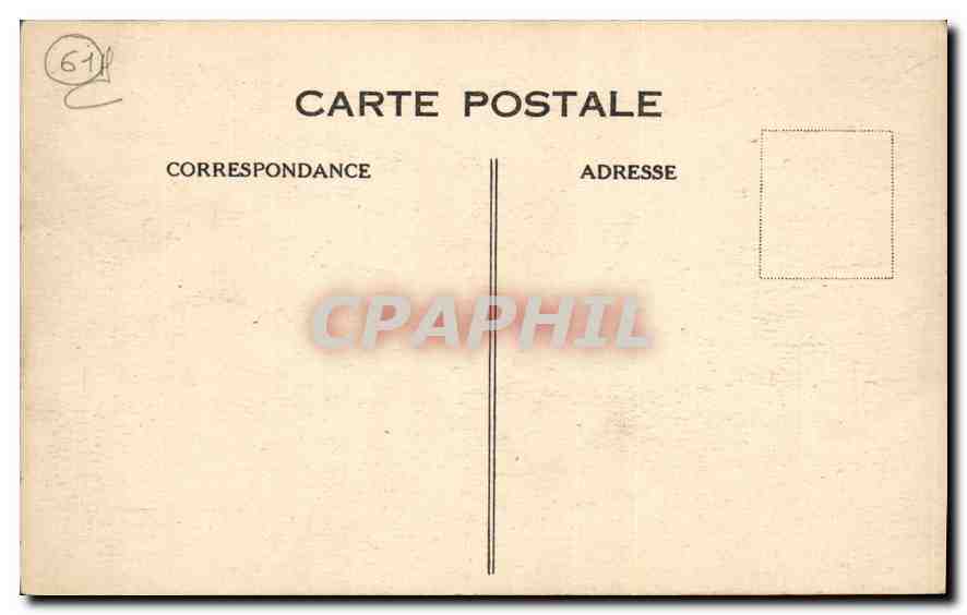 CPA Chateau de Carrouges Orne Facade Ouest — Rückseite
