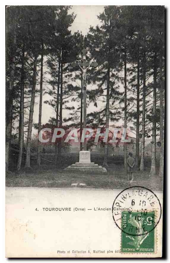 CPA Tourouve Orne L'Ancien Calvaire 