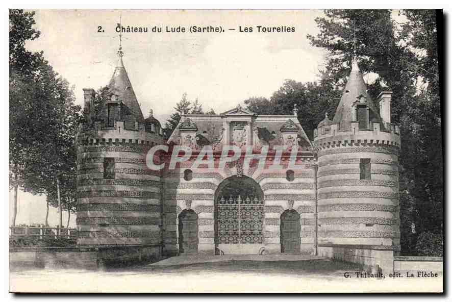CPA Chateau du Lude Sarthe Les Tourelles 