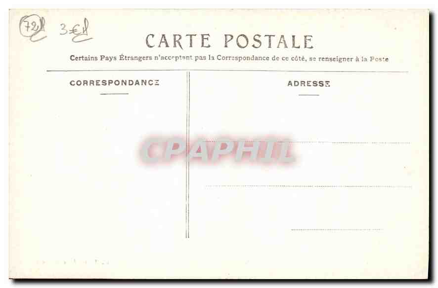 CPA Chateau du Lude Sarthe Les Tourelles  — Verso