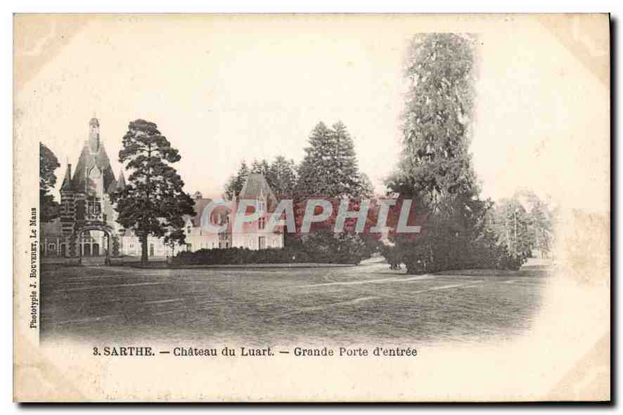 CPA Sarthe Chateau du Luart Grande Porte d'entree 