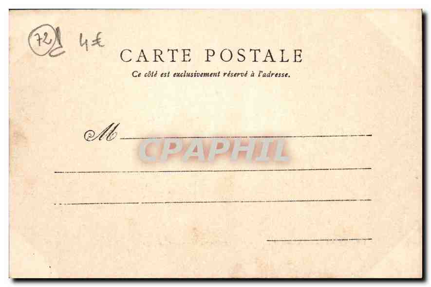 CPA Sarthe Chateau du Luart Grande Porte d'entree  — Rückseite