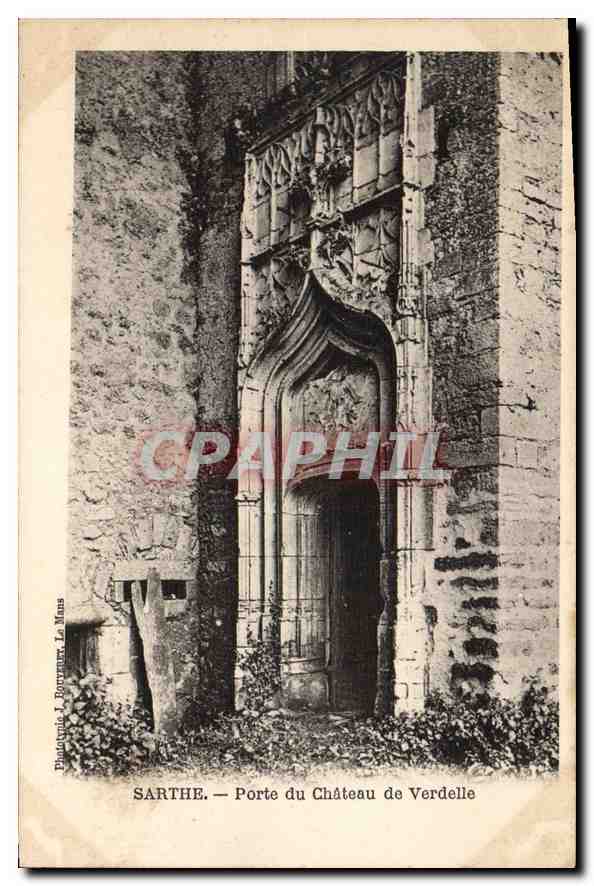 CPA Sarthe Porte du Chateau de Verdelle 