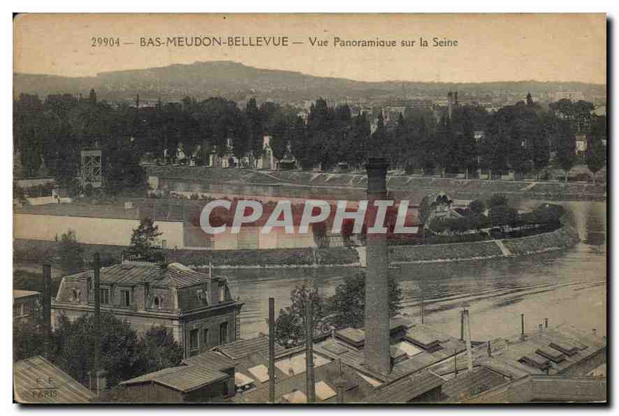 CPA Bas Meudon Bellevue Vue Panoramique sur la Seine 