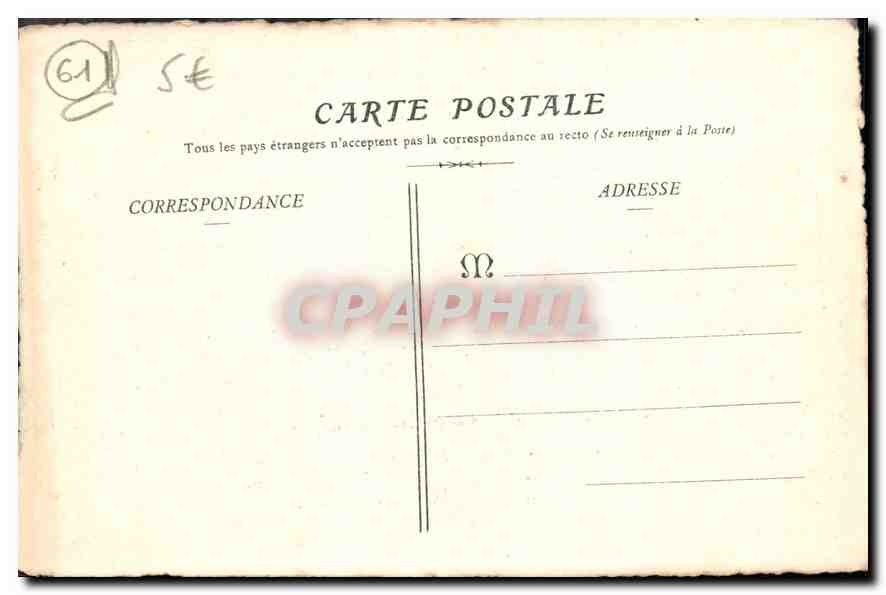 CPA Argentan Orne Vue generale prise en 1778  — Rückseite
