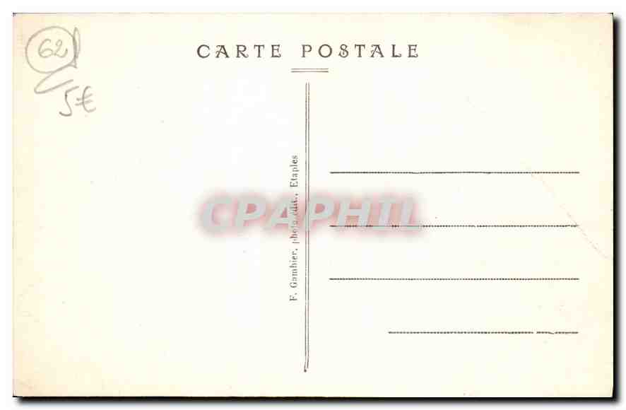 CPA Le Touquet Paris Plage Le Casino de la Foret  — Rückseite