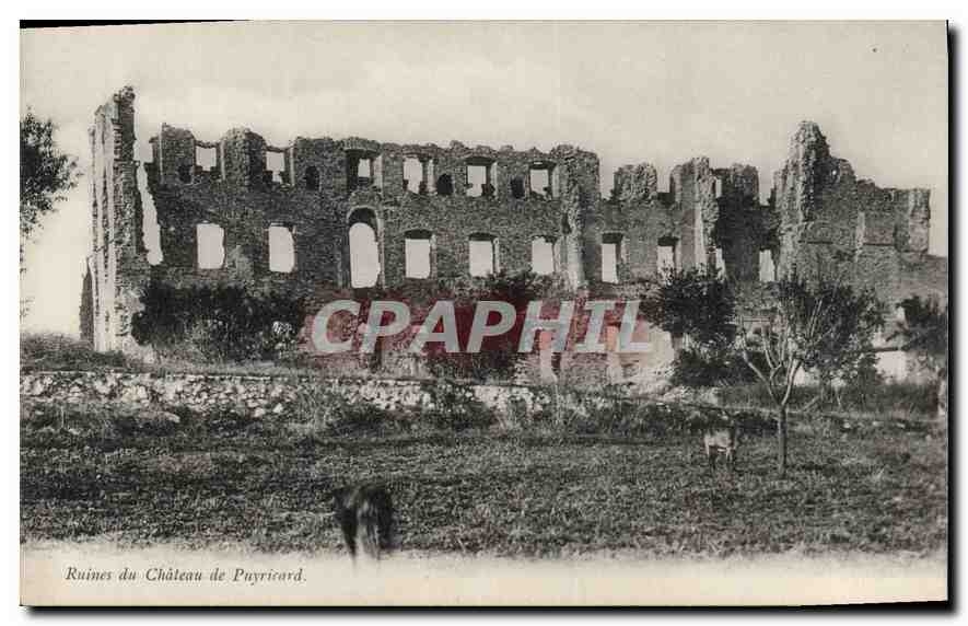 Ruines du Château de Payricard — carte postale ancienne