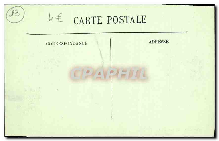Ruines du Château de Payricard — carte postale ancienne — Verso