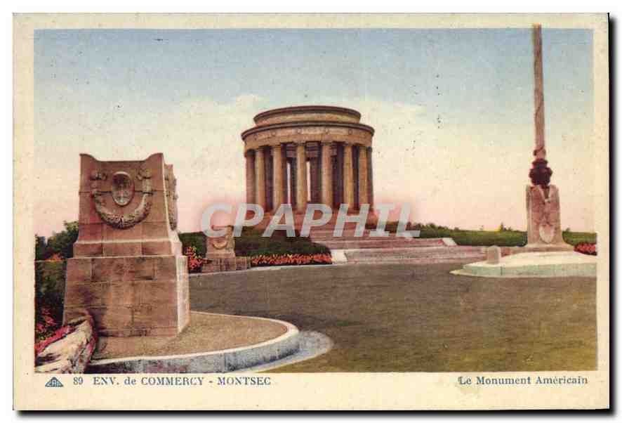 CPA Env de Commercy Montsec Le Monument Americain 