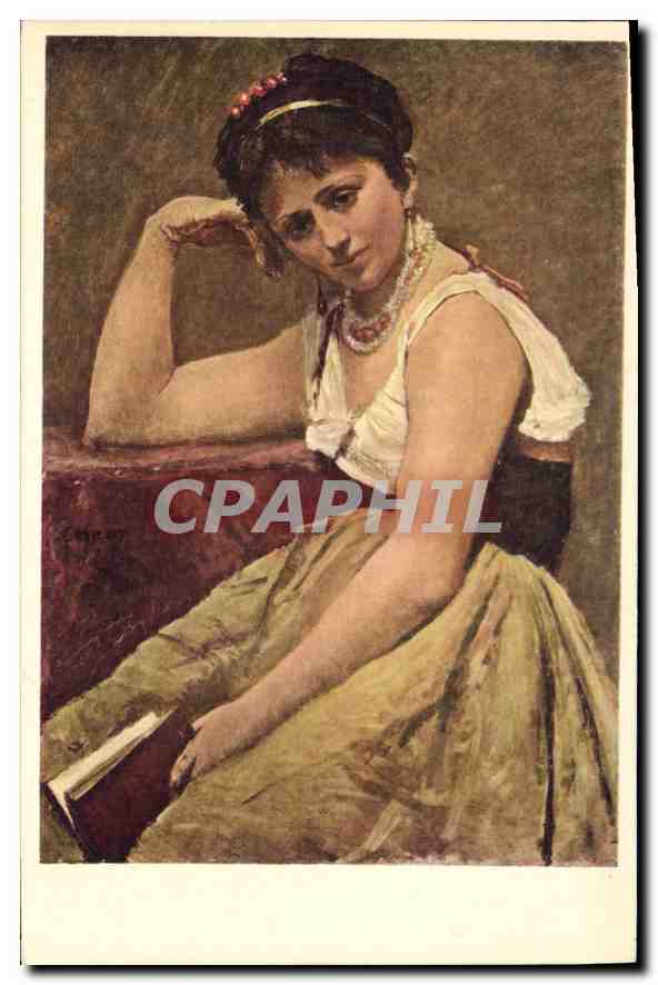 Femme assise — lecture interrompue — Collotype Max Jaffé, n° 185