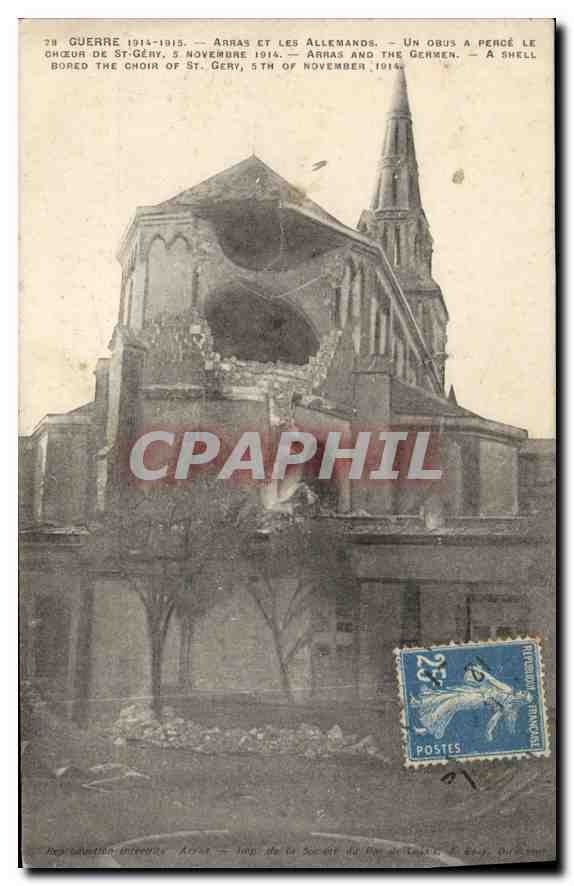 CPA Guerre 1914 1915 Arras et les Allemands Militaria