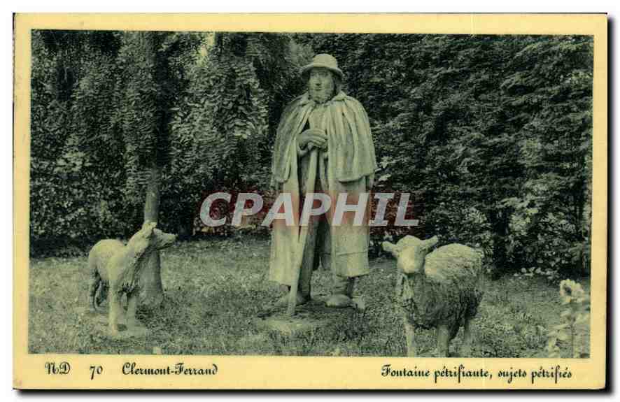 Clermont-Ferrand — Fontaine pétrifiante, sujets pétrifiés — Éditeur non identifié, N°D 70