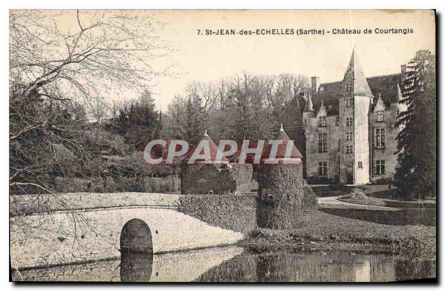CPA St Jean des Echelles Sarthe Chateau de Courtangis 