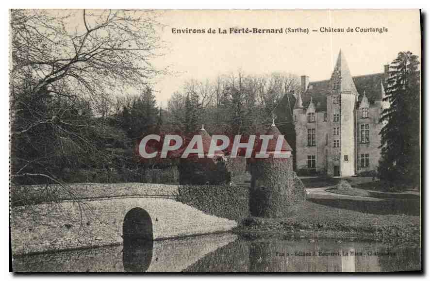 CPA Environs de la Ferte Bernard Sarthe Chateau de Courtangis 