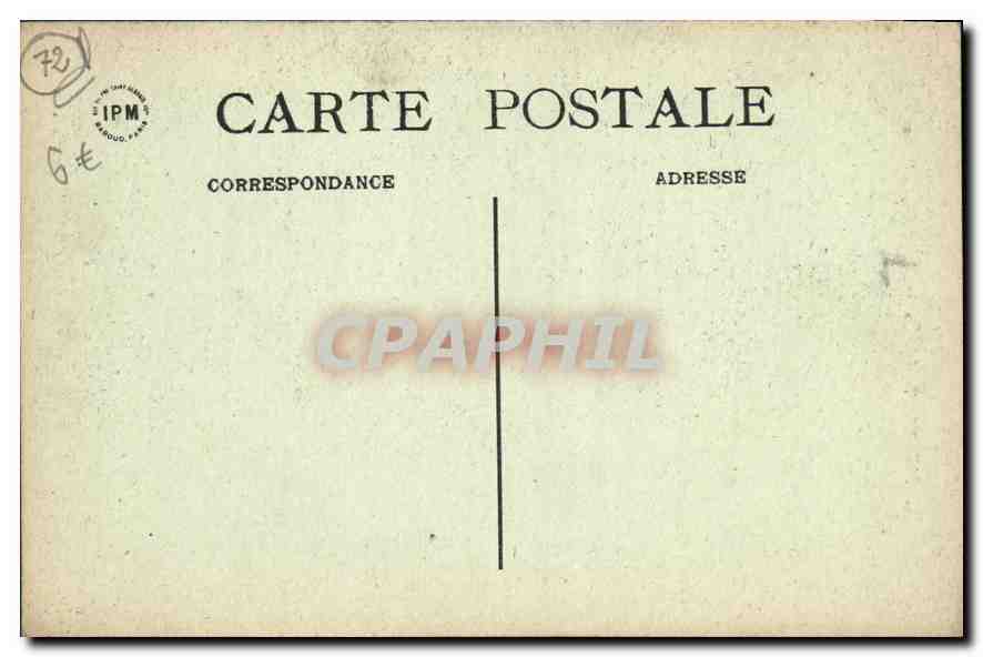 CPA Mamers Sarthe Eglise Notre Dame  — Rückseite