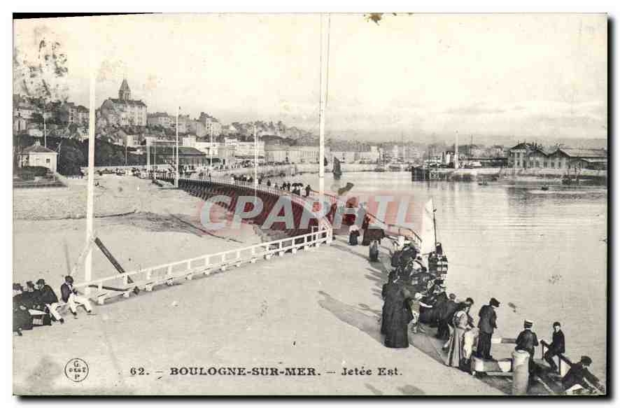 Boulogne-sur-Mer — Jetée Est — C. Dugé P. n°62