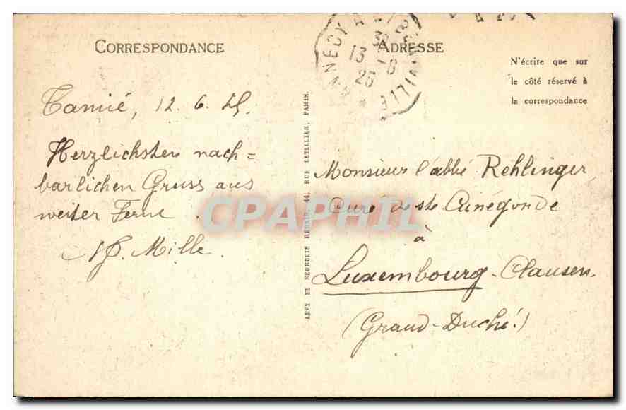 CPA Abbaye de Tamie Vue prise de la Pierre des Trois Eveques  — Rückseite